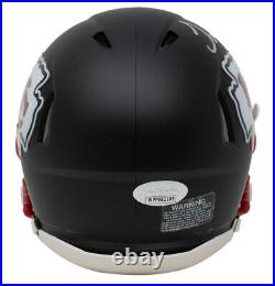 Tyreek Hill Signed Kansas City Chiefs Mini Matte Black Speed Replica Helmet JSA