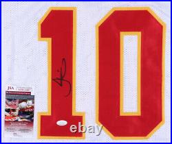 Tyreek Hill Signed Kansas City Chiefs White Jersey JSA COA