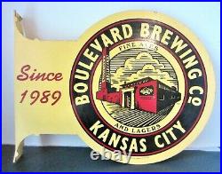 VTG Boulevard Brewing Co In Kansas City Since 1989- Metal Advertising Beer Sign