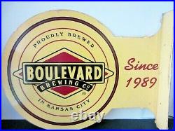 VTG Boulevard Brewing Co In Kansas City Since 1989- Metal Advertising Beer Sign