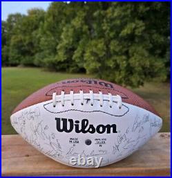 VTG Kansas City Chiefs 1991 Football NFL Signed Team Ball VERY Nice