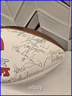 VTG Kansas City Chiefs 1991 Football NFL Signed Team Ball VERY Nice
