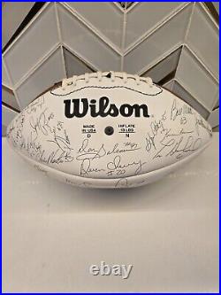 VTG Kansas City Chiefs 1991 Football NFL Signed Team Ball VERY Nice