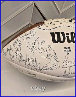 VTG Kansas City Chiefs 1991 Football NFL Signed Team Ball VERY Nice