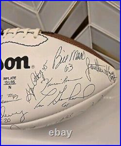 VTG Kansas City Chiefs 1991 Football NFL Signed Team Ball VERY Nice