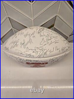 VTG Kansas City Chiefs 1991 Football NFL Signed Team Ball VERY Nice