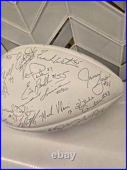 VTG Kansas City Chiefs 1991 Football NFL Signed Team Ball VERY Nice