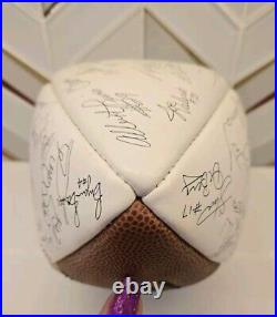 VTG Kansas City Chiefs 1991 Football NFL Signed Team Ball VERY Nice