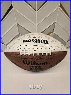 VTG Kansas City Chiefs 1991 Football NFL Signed Team Ball VERY Nice