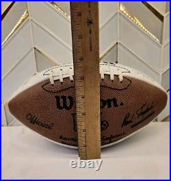 VTG Kansas City Chiefs 1991 Football NFL Signed Team Ball VERY Nice