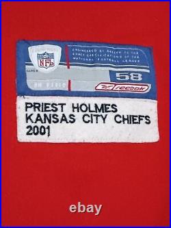 VTG Reebok Embroidered Signed NFL Kansas City Chiefs Holmes #31 Size 58 Jersey