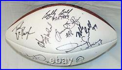 Vtg Kansas City Chiefs TEAM Signed Football DERRICK THOMAS, BELL, BUCHANAN LOWRY