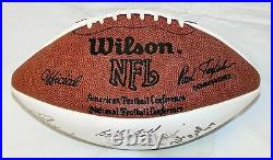 Vtg Kansas City Chiefs TEAM Signed Football DERRICK THOMAS, BELL, BUCHANAN LOWRY