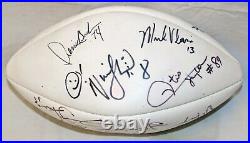 Vtg Kansas City Chiefs TEAM Signed Football DERRICK THOMAS, BELL, BUCHANAN LOWRY