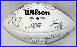 Vtg Kansas City Chiefs TEAM Signed Football DERRICK THOMAS, BELL, BUCHANAN LOWRY