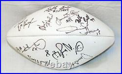 Vtg Kansas City Chiefs TEAM Signed Football DERRICK THOMAS, BELL, BUCHANAN LOWRY