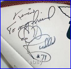 Vtg Kansas City Chiefs TEAM Signed Football DERRICK THOMAS, BELL, BUCHANAN LOWRY