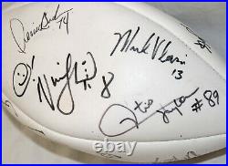 Vtg Kansas City Chiefs TEAM Signed Football DERRICK THOMAS, BELL, BUCHANAN LOWRY