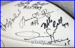 Vtg Kansas City Chiefs TEAM Signed Football DERRICK THOMAS, BELL, BUCHANAN LOWRY