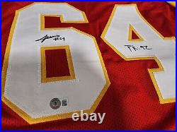 Wanya Morris Kansas City Chiefs Autographed / Signed Custom XL Jersey Beckett