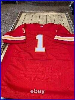 Warren Moon Autographed/Signed Jersey JSA COA Kansas City Chiefs Auto HOF