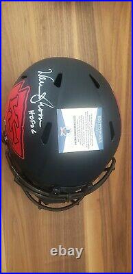 Warren Moon Signed Kansas City Chiefs Full Size ECLIPSE Speed Helmet HOF 06 BAS