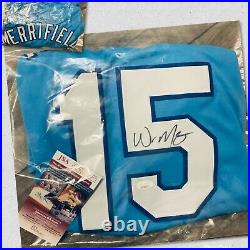 Whit Merrifield Signed Kansas City Royals Stitched Jersey. JSA Certified. Serial#d