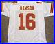 White Len Dawson Signed Kansas City Chiefs Jersey SB IV MVP Inscription JSA COA
