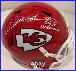 Will Shields Signed Kansas City F/S Speed Replica Helmet- Multi Inscriptions