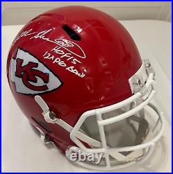 Will Shields Signed Kansas City F/S Speed Replica Helmet- Multi Inscriptions