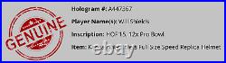 Will Shields Signed Kansas City F/S Speed Replica Helmet- Multi Inscriptions
