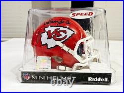 Willie Gay Jr Kansas City Chiefs Autographed Signed Mini Helmet JSA Certified