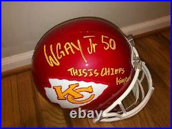 Willie Gay Jr. Signed Kansas City Chiefs Concept Full Size Football Helmet Jsa