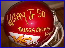 Willie Gay Jr. Signed Kansas City Chiefs Concept Full Size Football Helmet Jsa