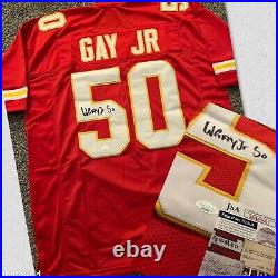 Willie Gay Jr Signed Kansas City Chiefs Jersey- JSA Certified. Serial #d