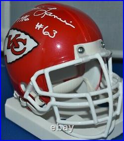 Willie Lanier Signed Custom Face Mask Mini Helmet Kansas City Chiefs Hof 86 Jsa