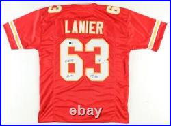 Willie Lanier Signed Kansas City Chiefs Jersey Inscribed HOF 1986 (Beckett)