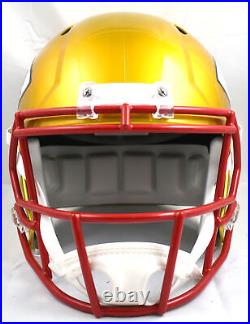 Xavier Worthy Autographed Kansas City Chiefs Speed Flash Helmet Fanatics Red
