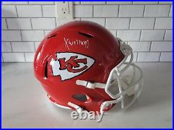 Xavier Worthy Autographed Signed Kansas City Chiefs FS REP Helmet