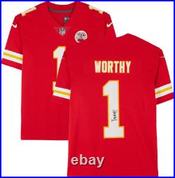 Xavier Worthy Kansas City Chiefs Autographed Red Limited Jersey