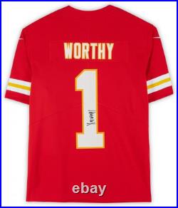 Xavier Worthy Kansas City Chiefs Autographed Red Limited Jersey