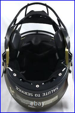 Xavier Worthy Signed Kansas City Chiefs Salute Speed Flex Helmet-Fanatics White