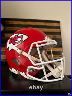 Xavier Worthy Signed Kansas City Chiefs Speed Authentic Helmet Fanatics White