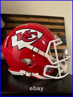 Xavier Worthy Signed Kansas City Chiefs Speed Authentic Helmet Fanatics White