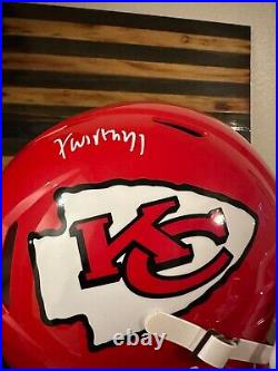 Xavier Worthy Signed Kansas City Chiefs Speed Authentic Helmet Fanatics White
