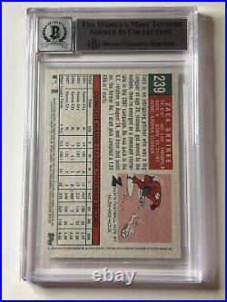 Zack Greinke Signed 2008 Topps Heritage #239 Beckett Auto Grade 10 Kansas City